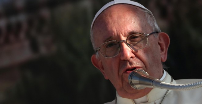 El papa Francisco durante una intervención en Palermo, Italia | REUTERS/Tony Gentile