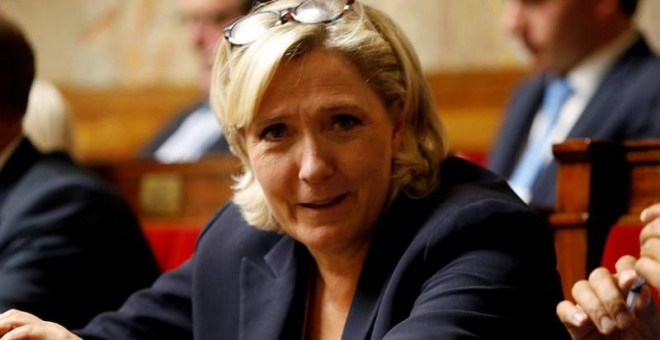 Marine Le Pen en la Asamblea Nacional francesa. (CHARLES PLATIAU)