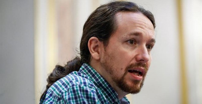 El secretario general de Podemos, Pablo Iglesias. EFE/Emilio Naranjo