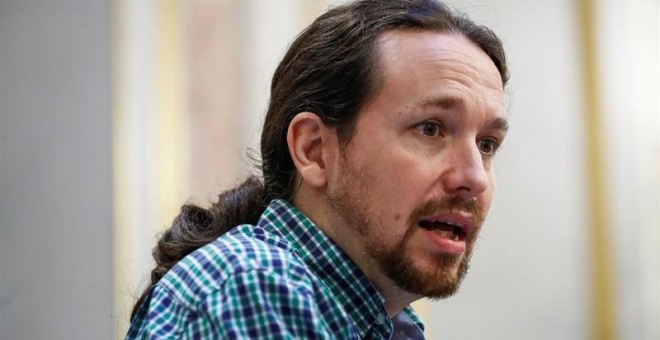 El secretario general de Podemos, Pablo Iglesias. EFE/Emilio Naranjo