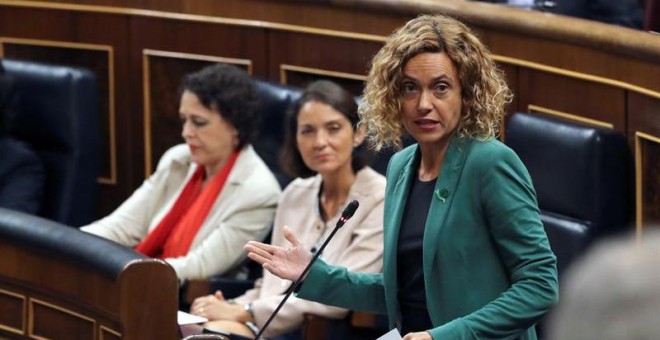 19/09/2018.-La ministra de Administraciones Territoriales,Meritxell Batet, durante su intervención en la sesión de control al Gobierno hoy en el Congreso de los Diputados. .EFE/Ballesteros