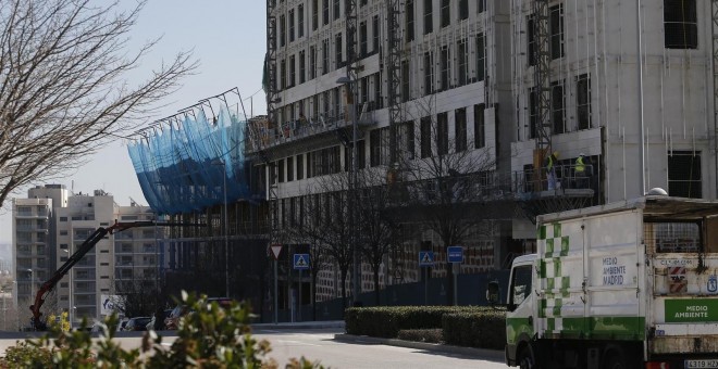 Edificio de viviendas en construcción en Madrid. E.P.