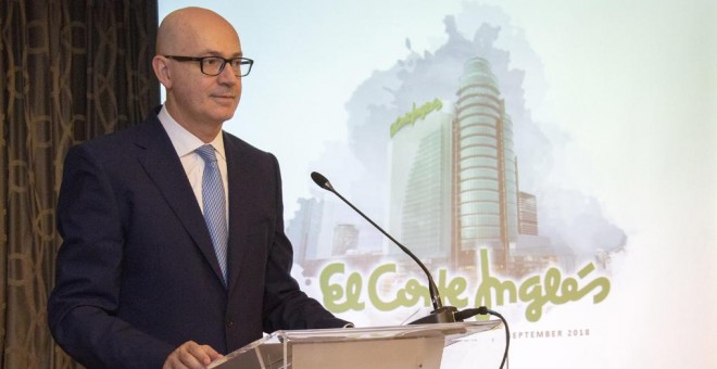 Jesús Nuño de la Rosa, presidente de El Corte Inglés en el 'roadshow' de la emisión de bonos