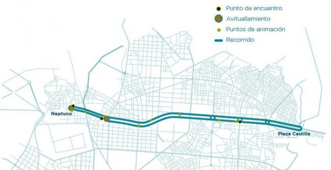 Plano del recorrido y los lugares que este 2018 están dedicados a la Fiesta de la Bici. | moxigeno.com