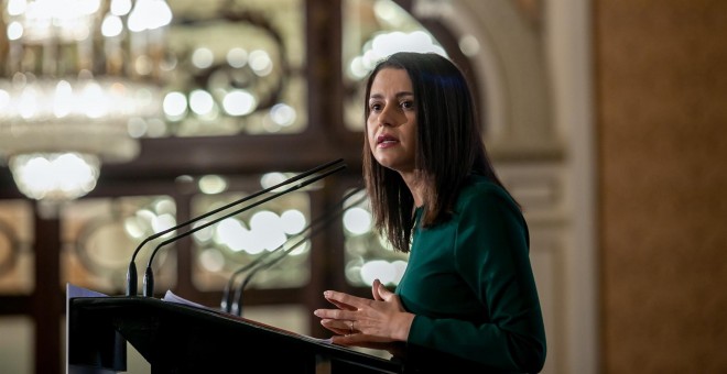 Inés Arrimadas, hoy en Sevilla. Europa Press