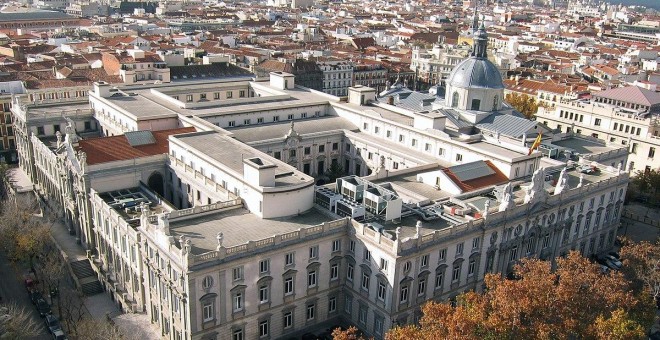 Vista aérea del edicio del Tribunal Supremo, en Madrid. WIKIPEDIA