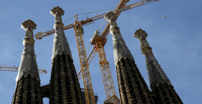 Las obras de la Sagrada Familia. REUTERS/John Schults/File Photo