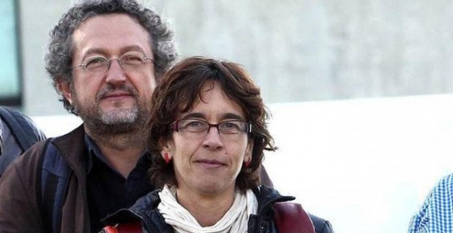 Los documentalistas procesados Carolina Martínez y Clemente Bernad.