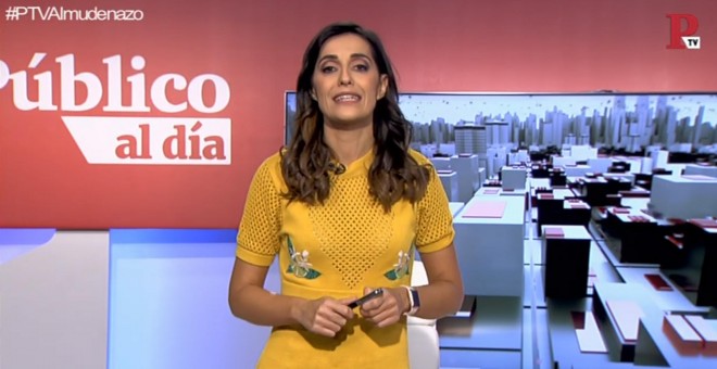 Silvia Brasero en el informativo 'Público al Día' del 25 de octubre de 2018.