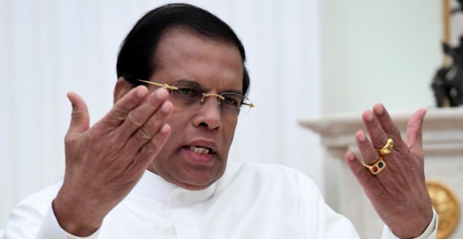 El presidente de Sri Lanka Maithripala Sirisena./REUTERS