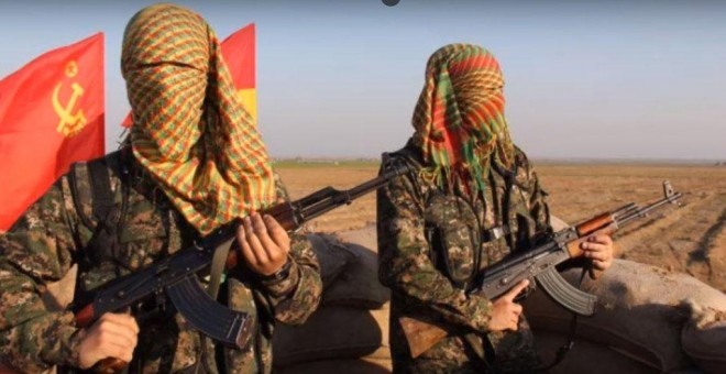 Los dos brigadistas españoles de RC, en Rojava.