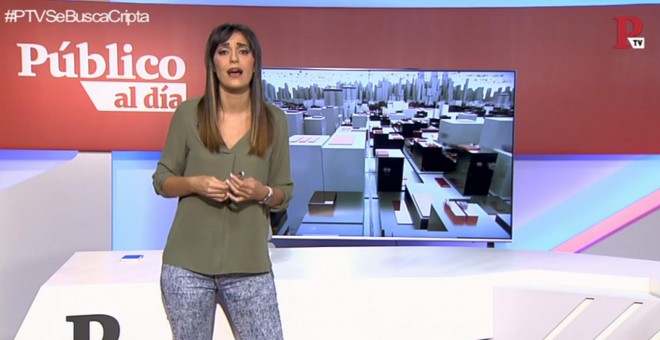 Silvia Brasero en el informativo del 31 de octubre de 2018.