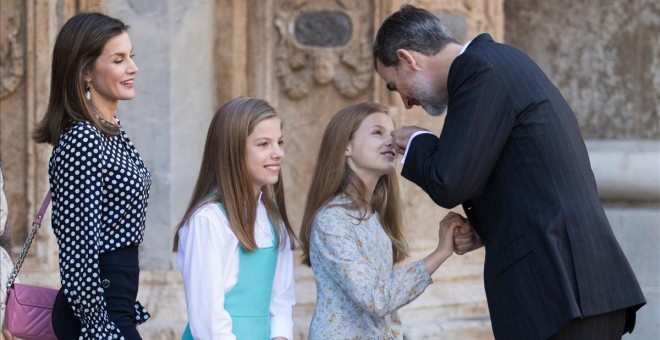 Los Reyes y sus hijas en Palma de Mallorca - AFP / Jaime Reina