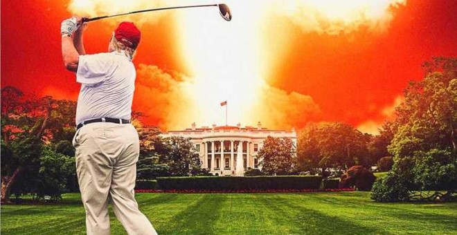 Cartel de 'Fahrenheit 11/9', una película de Michael Moore contra Donald Trump