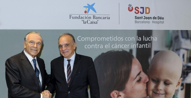 Isidro Fainé, Presidente de la Fundación Bancaria ”la Caixa”, y Manel del Castillo, Director gerente del Hospital Sant Joan de Déu Barcelona