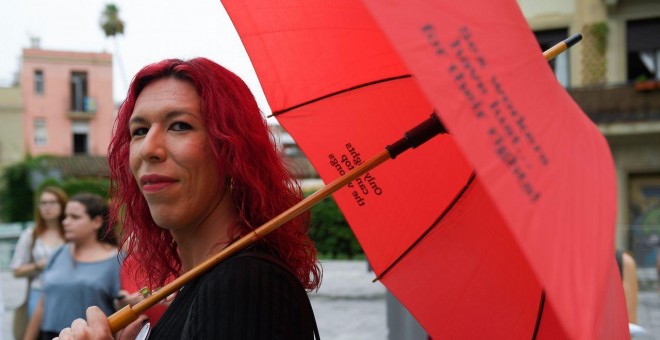 Una miembro de OTRAS, el sindicato de prostitutas. AFP/Lluis Gene