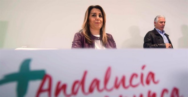 Susana Díaz tiene 80,69 euros en su cuenta bancaria según la declaración de bienes que ha tenido que publicar para poder presentarse a su reelección en la presidencia de Andalucía | Rafa Alcaide / EFE
