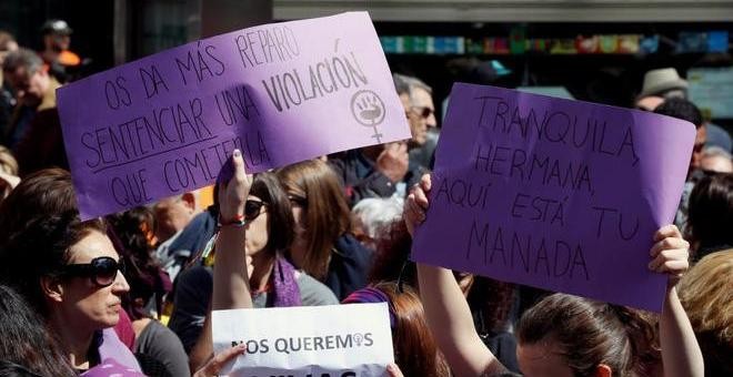 Concentración contra el fallo judicial de La Manada, hoy, en la Puerta del Sol | EFE