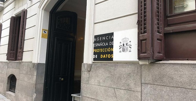 Fachada de la Agencia Española de Protección de Datos. ARCHIVO