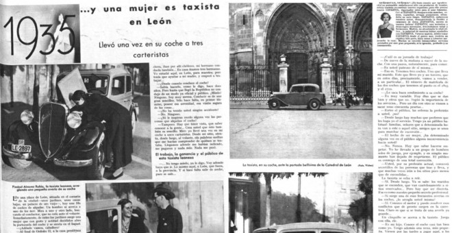Reportaje sobre Piedad Álvarez, la Peñina, publicado en 1935 en la revista 'Mundo Gráfico'.