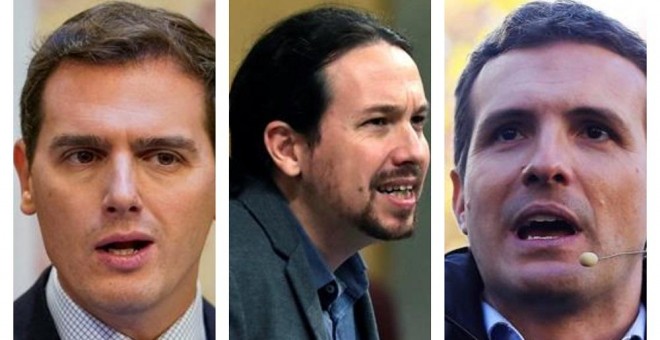Rivera, Iglesias y Casado han mostrado posiciones diversas sobre el acuerdo alcanzado.