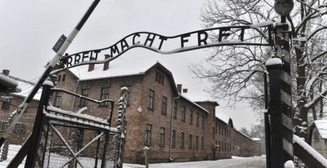 Entrada al campo de concentración de Auschwitz. EFE