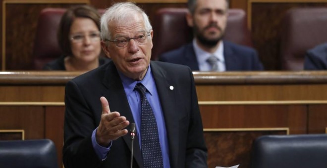 El ministro de Exteriores, Josep Borrell, en el Congreso de los Diputados. EFE/Archivo