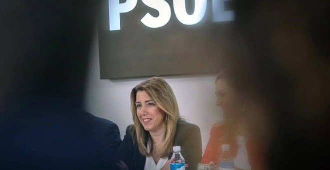 Susana Díaz durante la Comisión Ejecutiva del PSOE de Andalucía. (EFE)