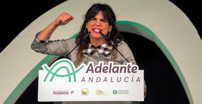 La candidata a la presidencia de la Junta de Andalucía y Anticapitalista, Teresa Rodríguez / EFE