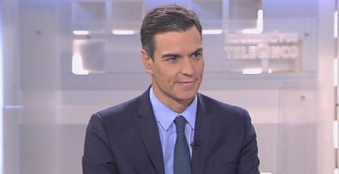 Pedro Sánchez en Telecinco.