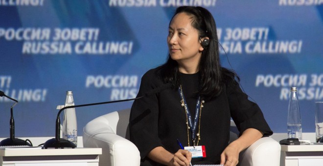 Meng Wanzhou, directora financiera de Huawei. - REUTERS