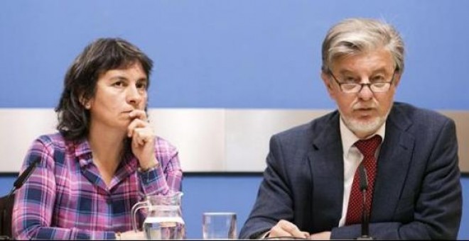 Luisa Broto junto a Pedro Santisteve, alcalde de Zaragoza | EFE