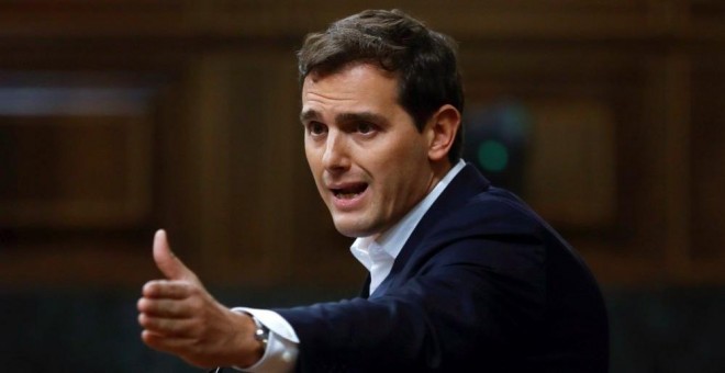 El líder de Ciudadanos, Albert Rivera, en una imagen de archivo en el Congreso de los Diputados.- EFE