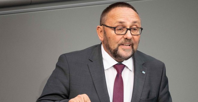 Frank Magnitz, diputado AfD en Bremen (Alemania) en una imagen de archivo. / AFP - FABIAN SOMMER