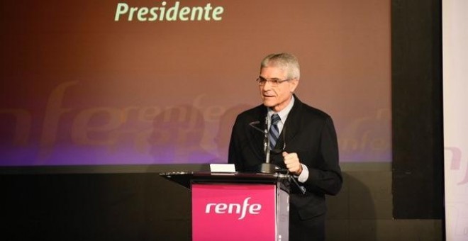 El presidente de Renfe, Isaías Táboas, en la presentación a os profesionales de la compañía de las líneas maestras del Plan Estratégico 2019-2023 E.P.