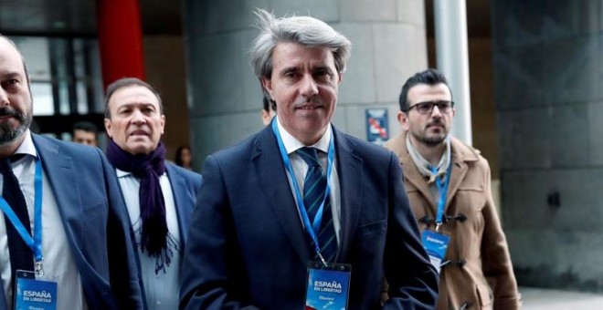 18/01/2019.- El presidente de la Comunidad de Madrid Ángel Garrido, a su llegada a la convención del Partido Popular que se celebrará hasta el próximo Domingo en el Recinto Ferial IFEMA de Madrid.- EFE/Chema Moya