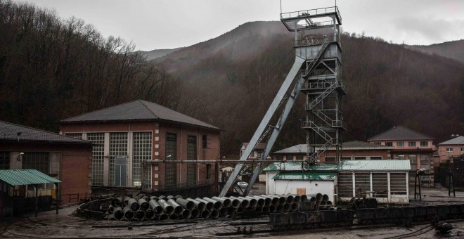 Pozo San Nicolás, en Mieres, última mina en activo de Asturias.- JAIRO VARGAS