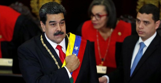 Maduro, en el en el Tribunal Supremo de Justicia en Caracas este jueves. REUTERS/Carlos Garcia Rawlins
