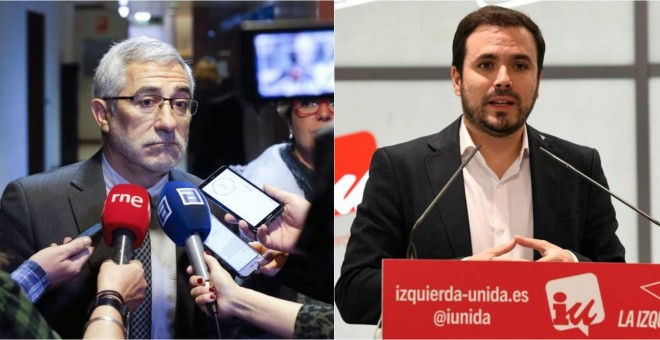 Gaspar Llamazares y el coordinador general de IU, Alberto Garzón | EFE