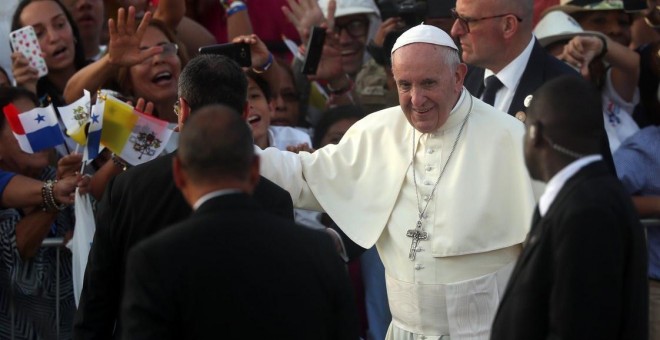 El papa Francisco en su participacion en la Jornada Mundial de la Juventud 2019. / EFE