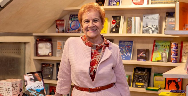 Paca Tricio, autora de 'La rebelión de los mayores' y presidenta de la Unión de Pensionistas. / GUILSEY HOMET (UDP)