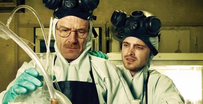 Bryan Cranston y Aaron Paul, protagonistas de 'Breaking Bad'. / AMC