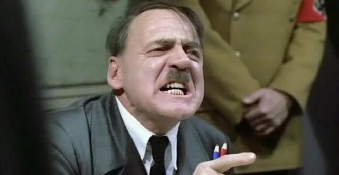 El actor Bruno Ganz interpreta a Hitler en 'El hundimiento'.