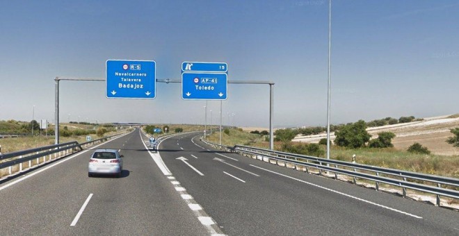 Imagen de la autopista Madrid-Toledo.