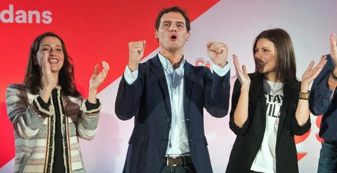 Inés Arrimadas, Albert Rivera y Lorena Roldán EFE