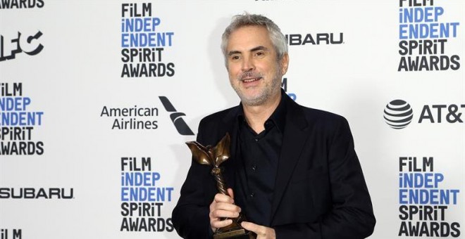 Director Alfonso Cuaron poses in the press room after winning the Best International Film for 'Roma, Mexico' at the 2019 Independent Spirit Awards in Santa Monica, California, USA, 23 February 2019. The award ceremony, organized by the non-profit organiz