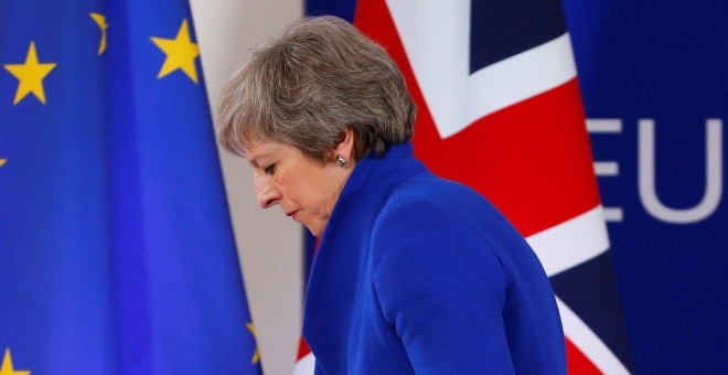 La primera ministra británica Theresa May.- EFE