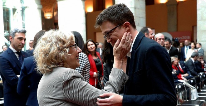 Íñigo Errejón y la alcaldesa de Madrid, Manuela Carmena | EFE