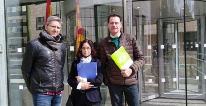 El presidente de Vox en Lleida, José Antonio Ortiz Cambray (a la derecha). / EUROPA PRESS