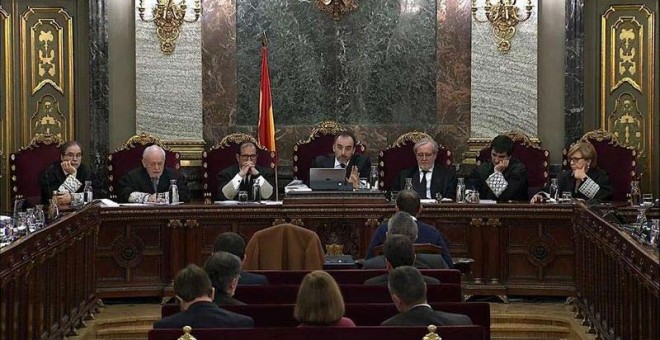 Vista general del juicio en el Tribunal Supremo. (EFE)